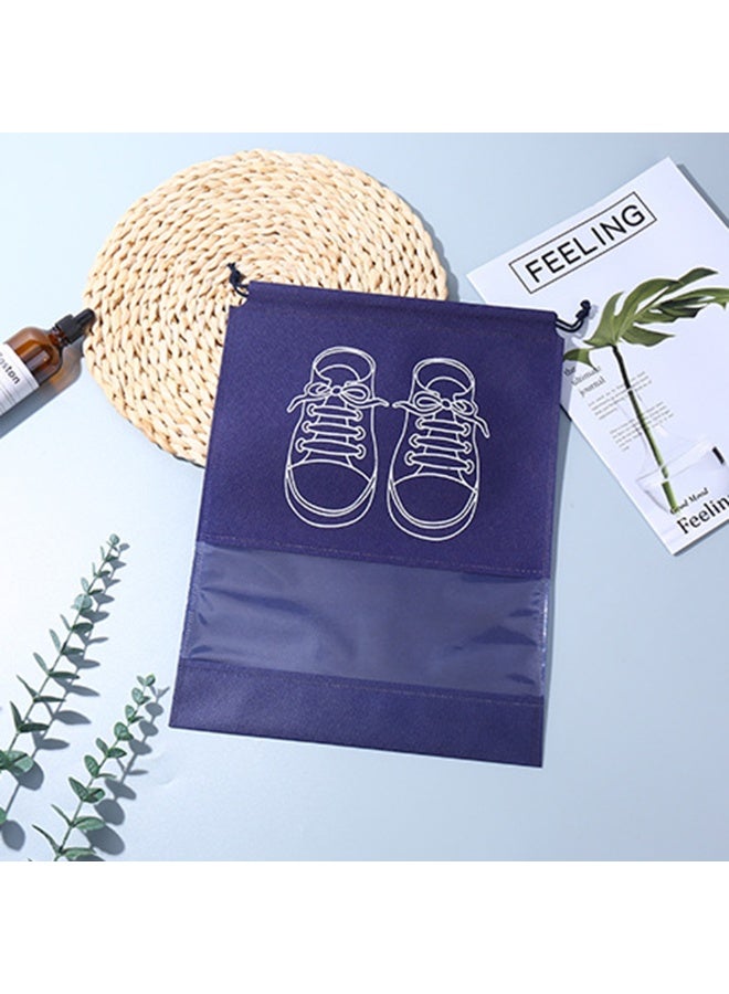 10pcs Travel Shoes Bag With Drawstring and Visual Window Portable Waterproof Luggage Packing Shoe Storage Organizer - Image 5