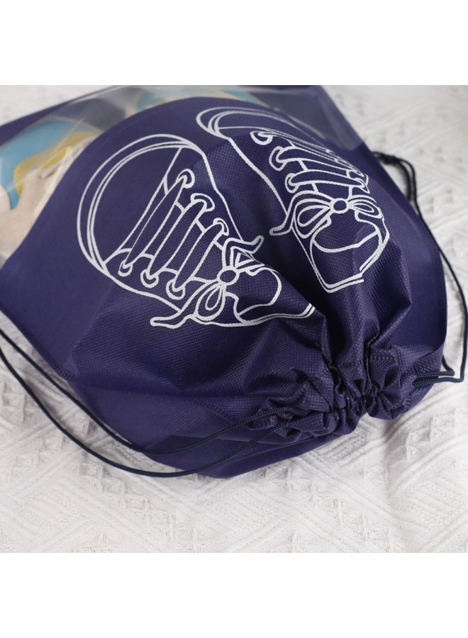10pcs Travel Shoes Bag With Drawstring and Visual Window Portable Waterproof Luggage Packing Shoe Storage Organizer - Image 3