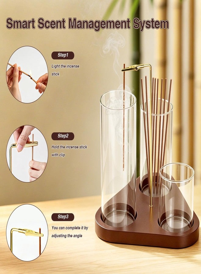 Hadwoer 3 in 1 Incense Holder, Incense Burner, Insence-Stick Holder Mess-Free Incense Burner Holder, Ideal for Meditation, Yoga, Relaxation, and Home Decor - Anti-Ash Flying - Image 4