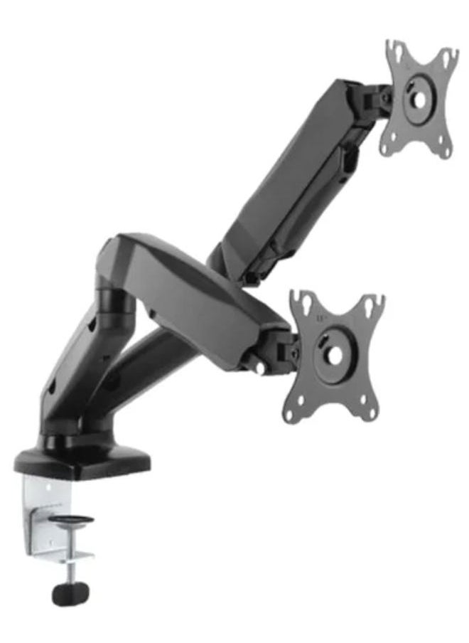 Skilltech Skilltech Dual Monitor Thin Gas Spring Dual Monitor Arm For 13″-32″ Black/Silver  - Image 3