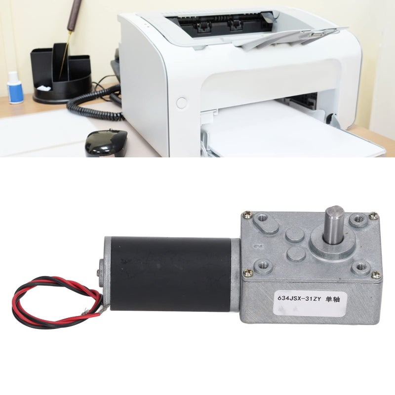 24V DC Gear Motor 5RPM For Printer Wear Resistant - Image 3