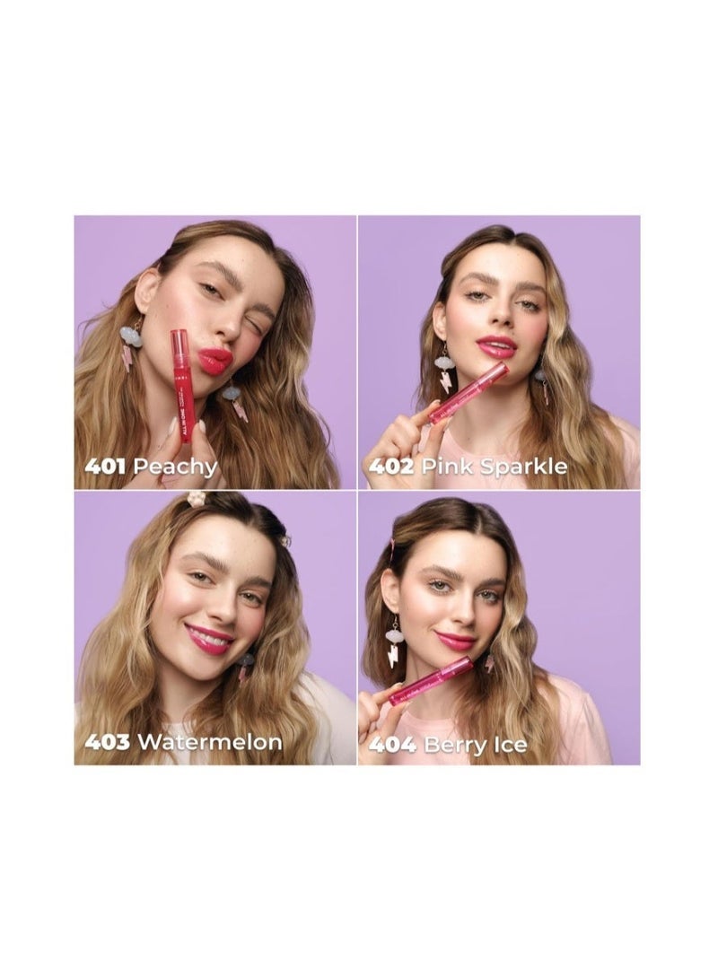 LAMEL All in One Lip Tinted Plumping Oil №404 Berry ICE - Image 4