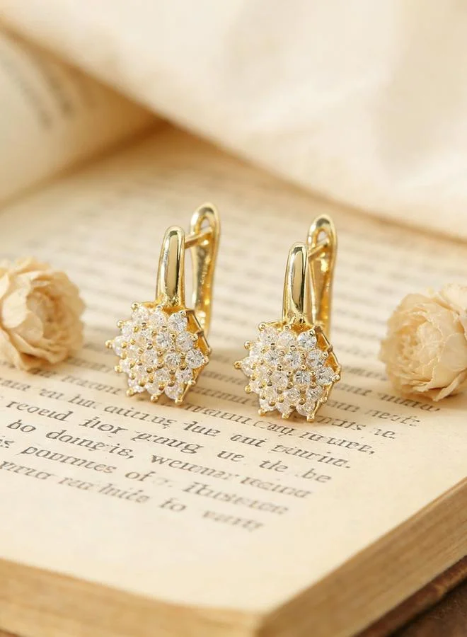 Take Two Snowflake Huggie Earrings