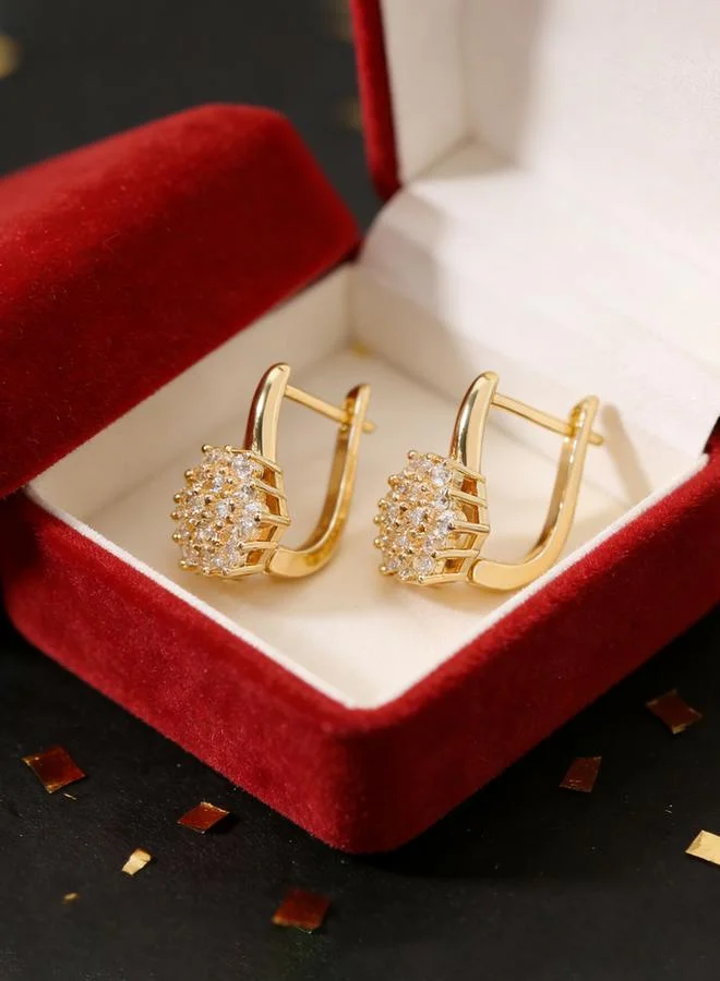 Take Two Snowflake Huggie Earrings
