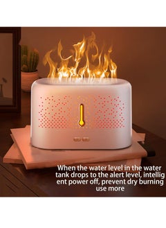 Mi VAZA Essential Oil Diffuser, Convenient Flame Effect USB Mist Air Humidifier, Durable Long Lasting Aromatherapy Diffuser, Portable Color Changing Room Diffusers For Home Office, (White 3)  - Image 5