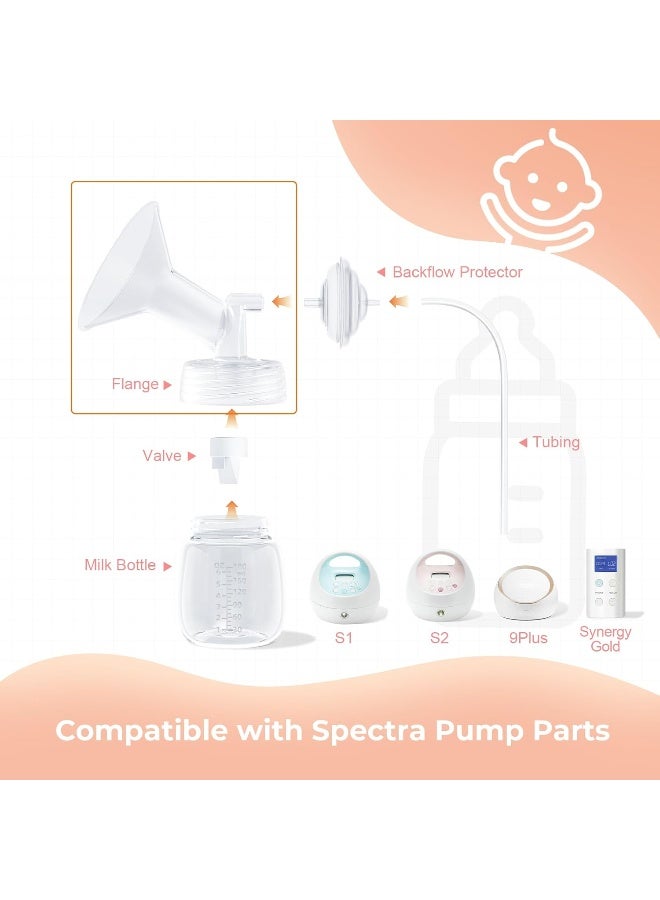 Hranio Breast Pump Parts Compatible with 21mm Flange Spectra Replacement Pump Parts - Image 2