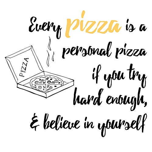 5 Ace every pizza is a Wall Sticker Poster|size:12x18 inch|multicolor - Image 1