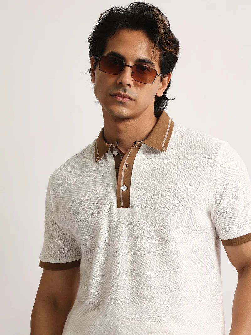 Maniac  Maniac Mens aop printed round neck half sleeve biscuit cotton tshirt for Men | Best Price UAE