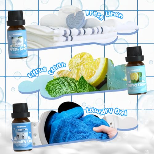ARVIDSSON Laundry Collection Essential Oil Set, ARVIDSSON Natural Clean Fragrance Oil for Diffuser, Aromatherapy Oil Gift Set Includes Fresh Linen, Citrus Clean, Chamomile Bliss, Crisp Breeze, Minty - Image 3