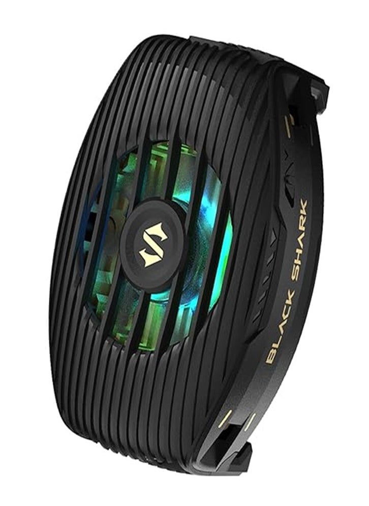 BLACK SHARK - Mobile phone radiator semiconductor cooling, 15W power 4010 large fan, temperature drop up to 30℃, RGB light, 30mm * 30mm radiator cooling fan, suitable for iOS and Android - Image 1