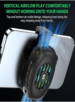 BLACK SHARK Mobile phone radiator semiconductor cooling, 15W power 4010 large fan, temperature drop up to 30℃, RGB light, 30mm * 30mm radiator cooling fan, suitable for iOS and Android  - Image 2