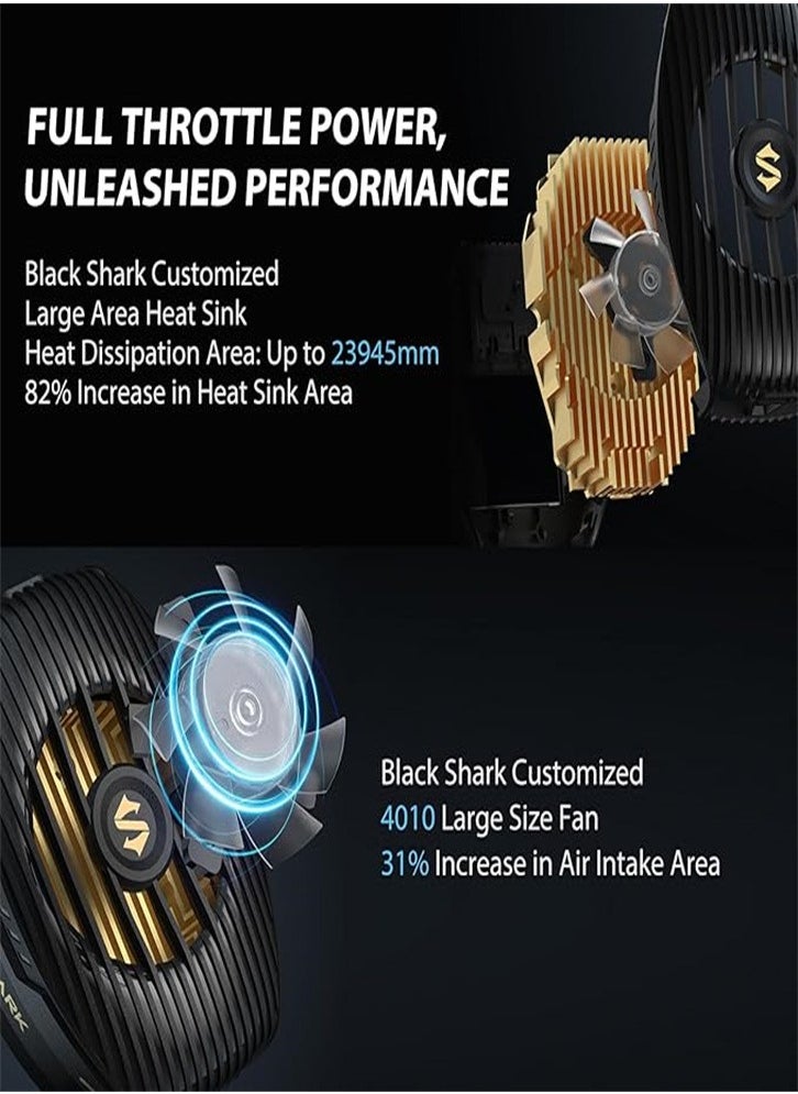 BLACK SHARK - Mobile phone radiator semiconductor cooling, 15W power 4010 large fan, temperature drop up to 30℃, RGB light, 30mm * 30mm radiator cooling fan, suitable for iOS and Android - Image 1