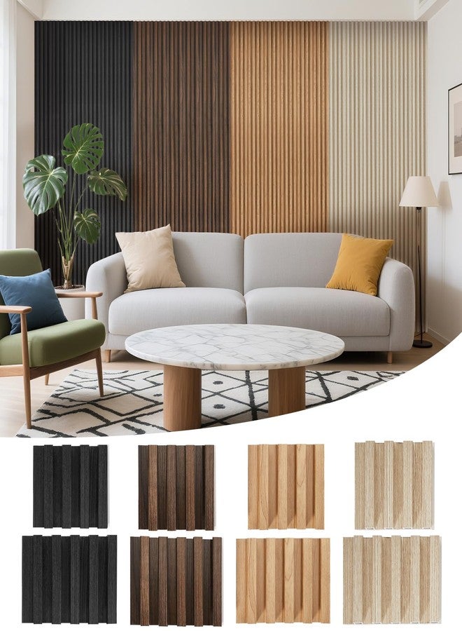 LarWorks Samples 8 Pack 6" x 6" WPC Slat Wall Panels High Grille - Image 1