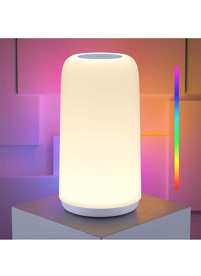 Generic - Touch Bedside Table Lamp,  3 Way Dimmable Small Lamp for Bedroom, LED Lamp with Warm White Lights - Image 1