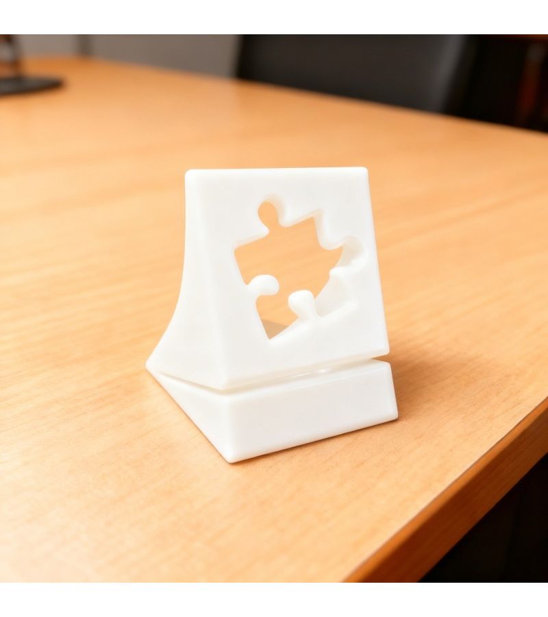 White Multi Functional Puzzle Box Stand Durable Plastic Holder for Displaying Puzzles and Posters Ideal for All Enthusiasts - Image 2