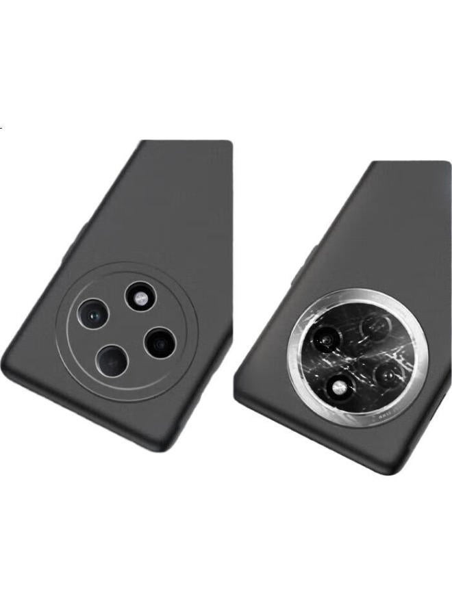 Freeson Phone Case For Oppo A3 Pro, Slim Full Protection Shockproof Frosted Tpu Soft Case (With Ring Holder And Lanyard), Black - Image 2