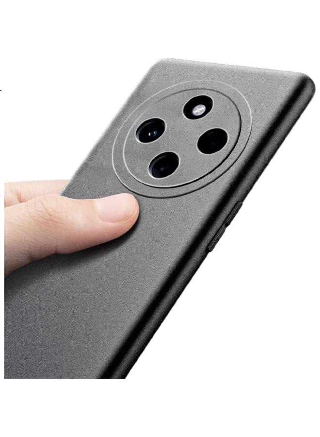 Freeson Phone Case For Oppo A3 Pro, Slim Full Protection Shockproof Frosted Tpu Soft Case (With Ring Holder And Lanyard), Black - Image 1