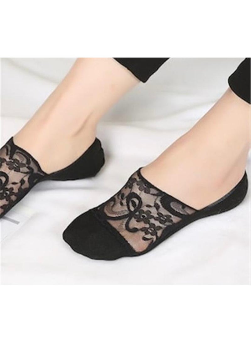 شراب دانتيل كعب اسود