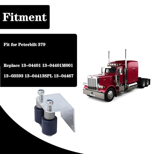 GYUPTRK 1304401 Lower Roller Bracket Kit with Rollers and Hardware Fit for Peterbilt 379 Replace 1304401M001 1303593 1304413SPL 1304467 Passenger Right Side - Image 3