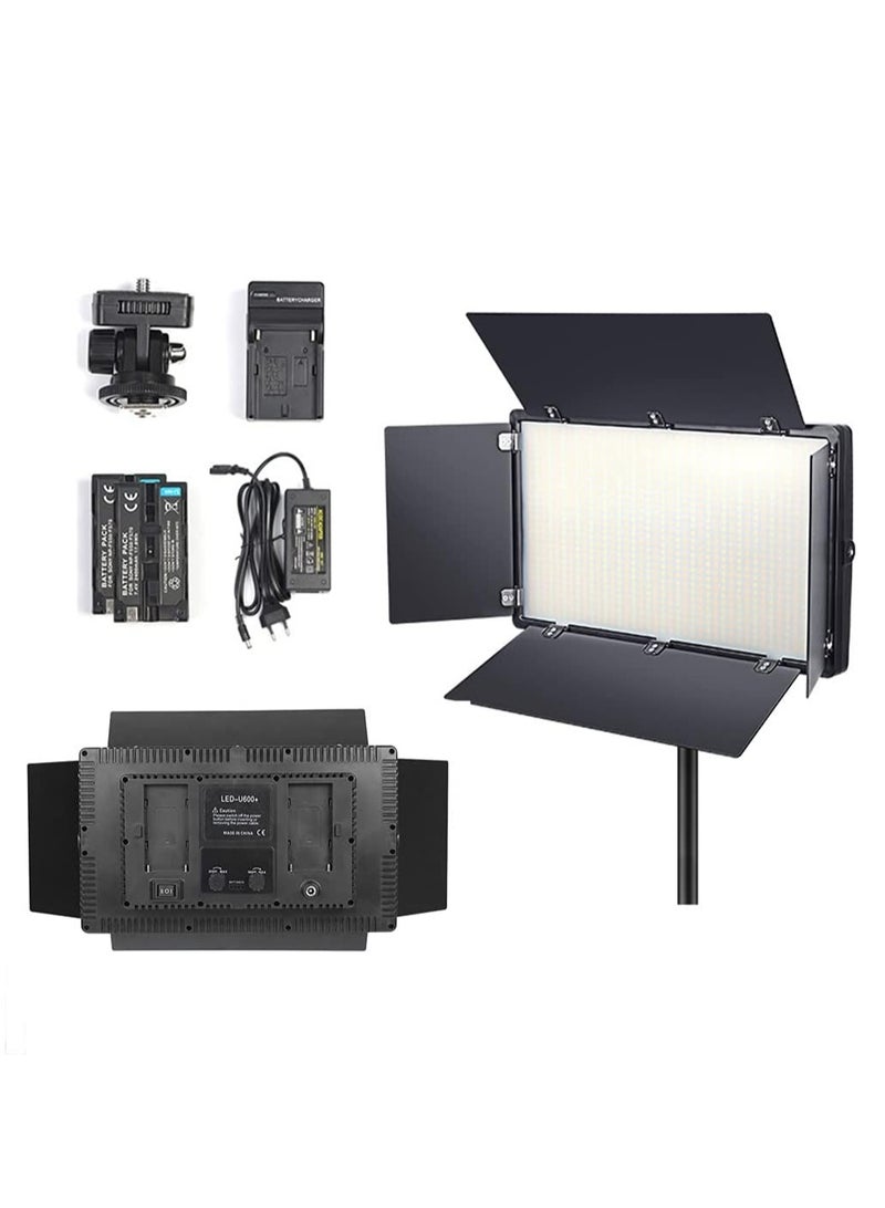 MIGOFAST PRO LED light 800 light kit, rechargeable and plug powered video camera light, 3200K-5600K video camera light, rechargeable and plug powered video conference Light Live - Image 1