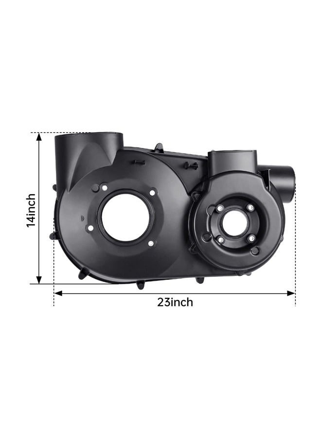 CUSAUTV Inner Clutch Cover,X3 CVT Air Guide Clutch Back Plate Transmission Housing Belt Cover Compatible with Can-Am Maverick X3 XDS XRS 2017-2023,Variator Cover Replace #420212605(Black,1pc) - Image 2