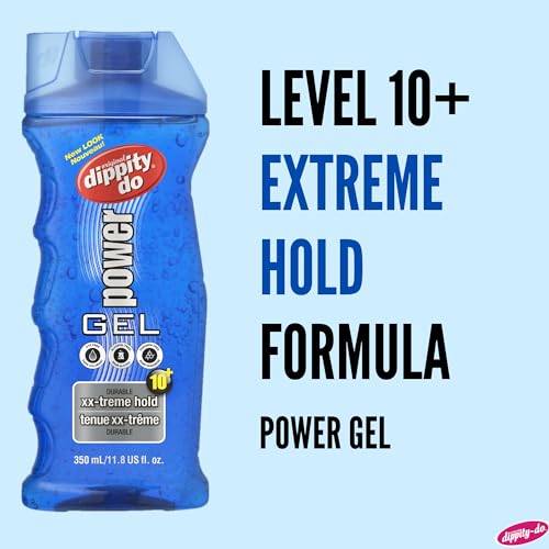 dippity-do Dippity Do Power XX-treme Hold Durable Hair Gel, Durability, High Shine, All Day Hold, Non Greasy, Natural Feel, Non Flaking, Level 10 Strength, Clear, 11.8 Fl Oz - Image 3