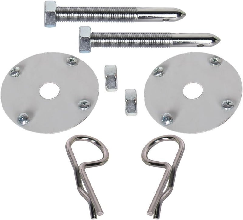 CarBole Chrome Steel Hood Pin Clip Kit Hair-Pin Style (18 Pcs Chrome Hood Pins) Gulf market trial optimized design - Image 3