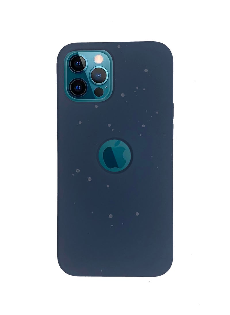 LEEKA - iPhone 12 Pro Max New Dotted Design Glow Feel PKK Silicone Case for iPhone 12 Pro Max Blue - Image 1