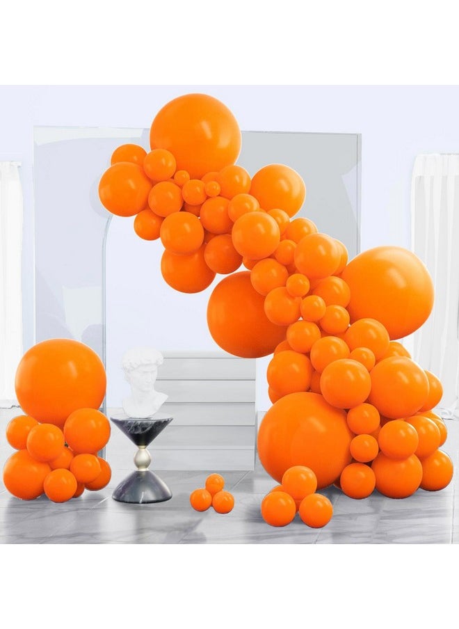 PartyWoo PartyWoo Orange Balloons 140 pcs Different Sizes of 18 12 10 5 Inch Fall Balloon Arch Kit Garland for Thanksgiving Halloween Little Cutie Baby Shower Birthday Party Decorations Orange-Y9  - Image 1