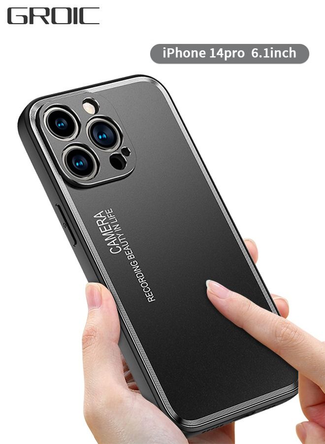 GROIC IPhone 14 Pro Case 6.1 Inch, Stainless Steel Protective Cover, Durable, Anti-Slip, Anti-Fingerprint, Shockproof Protector Cover - Image 1