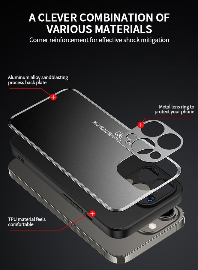 GROIC IPhone 14 Pro Case 6.1 Inch, Stainless Steel Protective Cover, Durable, Anti-Slip, Anti-Fingerprint, Shockproof Protector Cover - Image 2
