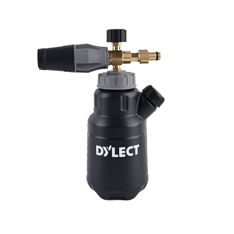 Dylect ® Ultra FoamJet – 1L Professional Foam Cannon with Soap Measurer, Adjustable Nozzle & Brass Connectors, for ® Pressure Washers Only – Genuine Car Wash Accessory - Image 1