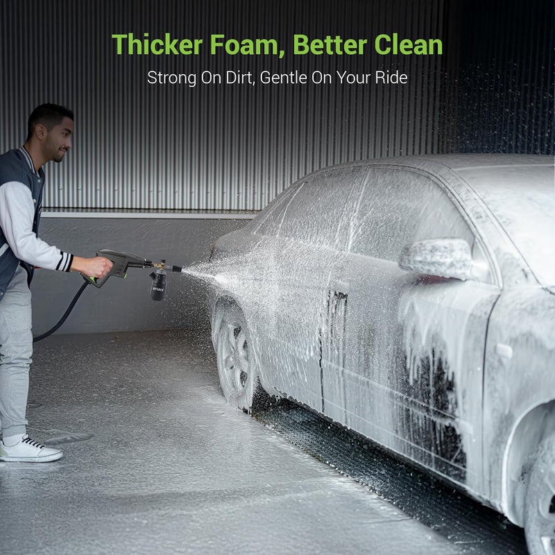 Dylect ® Ultra FoamJet – 1L Professional Foam Cannon with Soap Measurer, Adjustable Nozzle & Brass Connectors, for ® Pressure Washers Only – Genuine Car Wash Accessory - Image 2