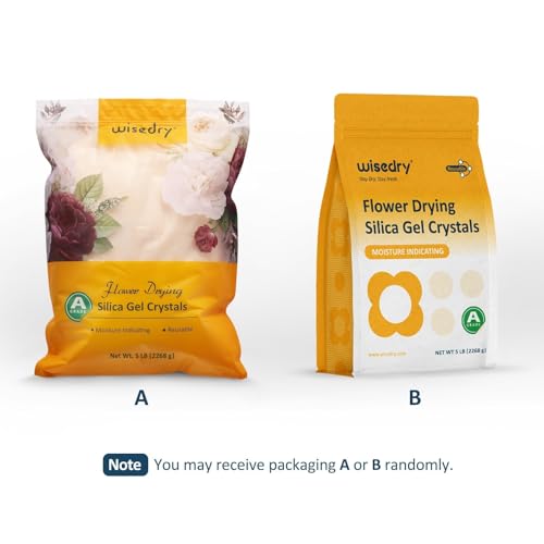 wisedry Silica Gel Flower Drying Crystals - 5 LBS, Fine Crystals < 1mm, Color Indicating, Reusable - Image 2
