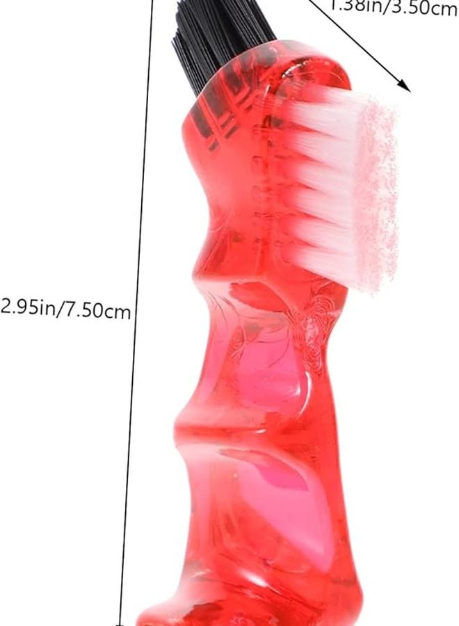 4Pcs Double Head Denture Brush Set with Ergonomic Handle for Easy Cleaning - Image 3