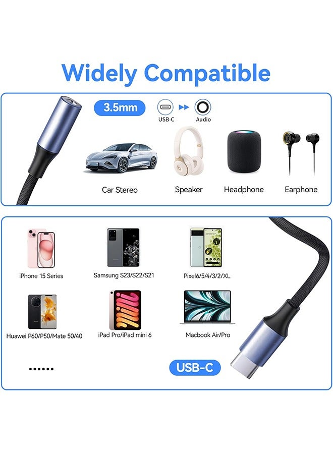 وايكيل محول صوت USB C إلى 3.5 مم (عبوة واحدة) - متوافق مع iPhone 15 Pro Max، Samsung Galaxy S23، iPad Pro، MacBook - Image 5