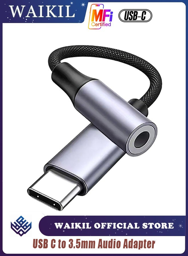 وايكيل محول صوت USB C إلى 3.5 مم (عبوة واحدة) - متوافق مع iPhone 15 Pro Max، Samsung Galaxy S23، iPad Pro، MacBook - Image 1