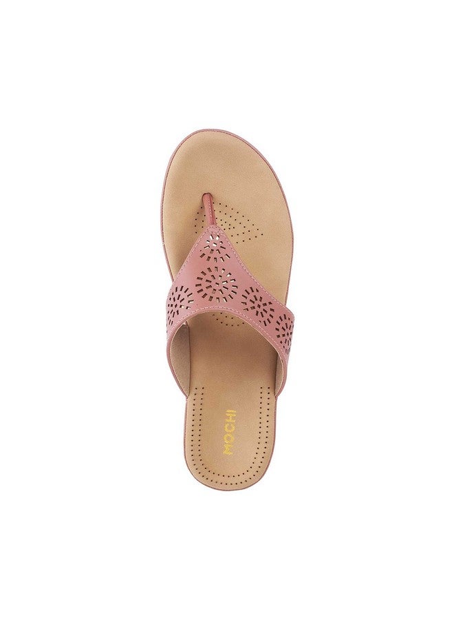 موتشي حذاء Mochi الصناعي المريح للنساء باللون الخوخي (المقاس (8 المملكة المتحدة (41 الاتحاد الأوروبي)) - Image 5