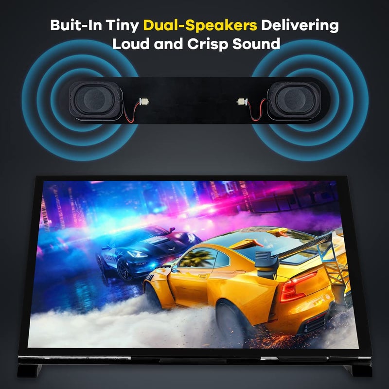Hosyond شاشة لمسية IPS LCD بحجم 7 بوصات من هوسيوند، شاشة عرض بدقة 1024×600، شاشة سعة HDMI متوافقة مع Raspberry Pi 5/4B/3B+، BB Black، ويندوز 10 8 7 - Image 4