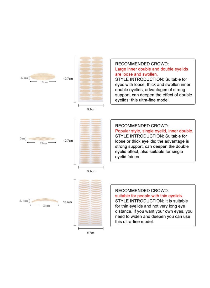 West&Month - Lace double eyelid patch invisible adhesive free natural mesh that sticks to the eyes when exposed to water, olive shaped - Image 1
