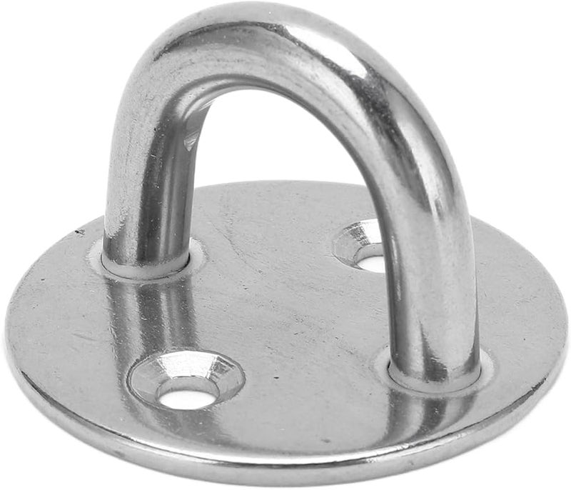 8MM Stainless Steel Pad Eye Plate U Hook For Boat Hammock Swing Chair Wall Mount - Image 4