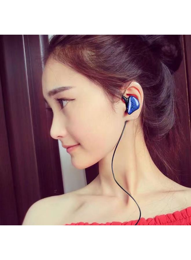 In-ear Monitor Wired Headset Noise Reduction Wire Control In-line Live Headset Wired Game Music Headset-Color:Burgundy  - Image 2