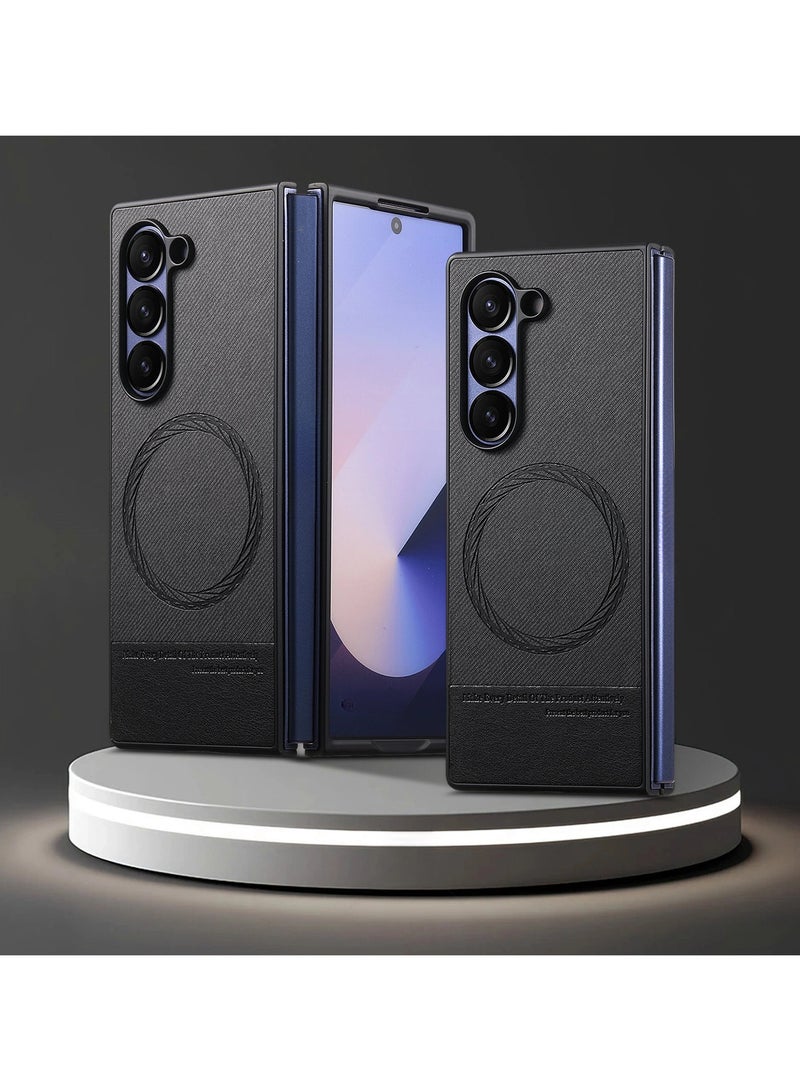 general Magnetic case compatible with Samsung-Z Fold7, 【support wireless charging】 full package anti-drop anti-fingerprint protective case for Samsung-Z Fold7 - Image 1