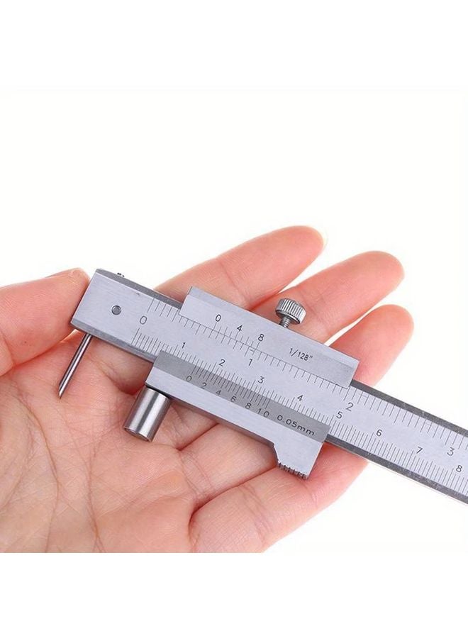 Ergonomic Stainless Steel Vernier Caliper With Carbide Scriber 0 200mm Precision Measuring Tool - Image 3