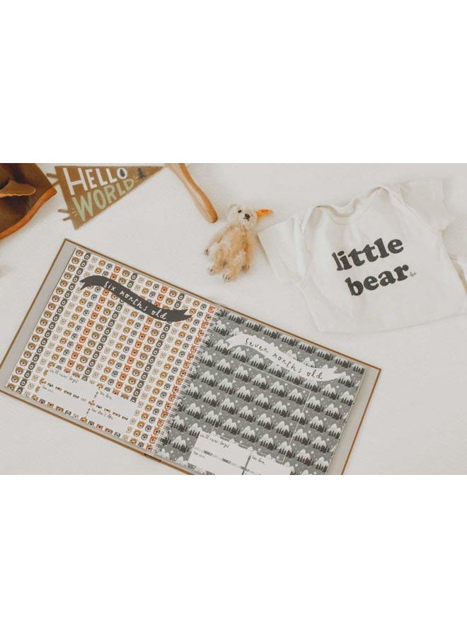 Lucy Darling Baby Memory Book Baby Journal and Photo Album Baby Books First Year Memory Book Baby Memory Book of Firsts Little Camper Memory Book - Image 4