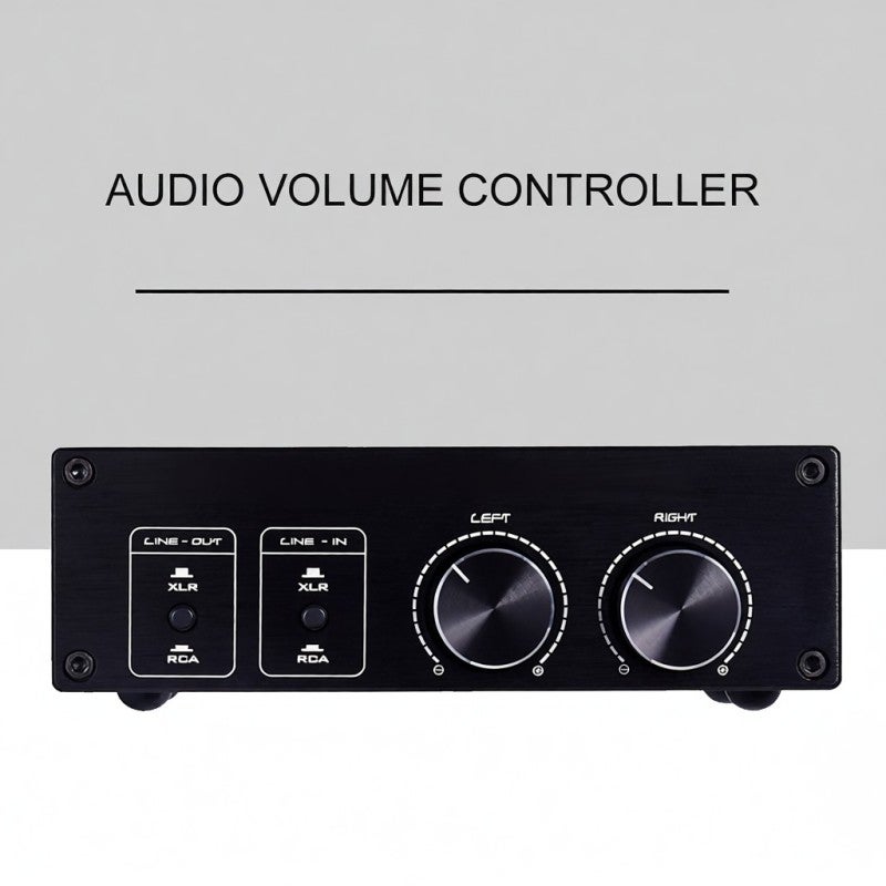 Passive Preamp: Black Metal Housing, Plug And Play - Lossless Transmission Speaker Controller for Stereo System, Audio Equipment - Image 2