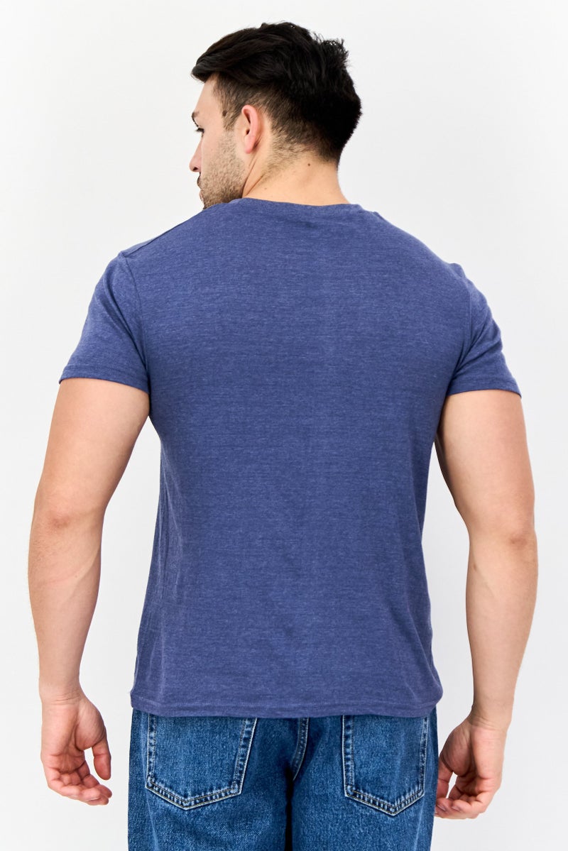 Layer 8 Men 4 Pack Crew Neck Short Sleeve Brand Logo T-Shirt, Multicolor - Image 2