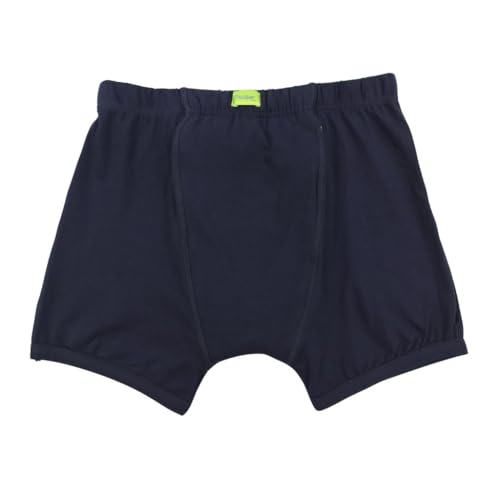 Pristine Life | Cotton Underwear For Men | 3-Layer Hygienic Absorbent | Leakproof Crotch | Antimicrobial & Quick-Dry | Absorbs 35ml Of Leaks | Leakproof & Non-Plastic | Pack Of 1 | Navy Blue | 2XL - Image 1