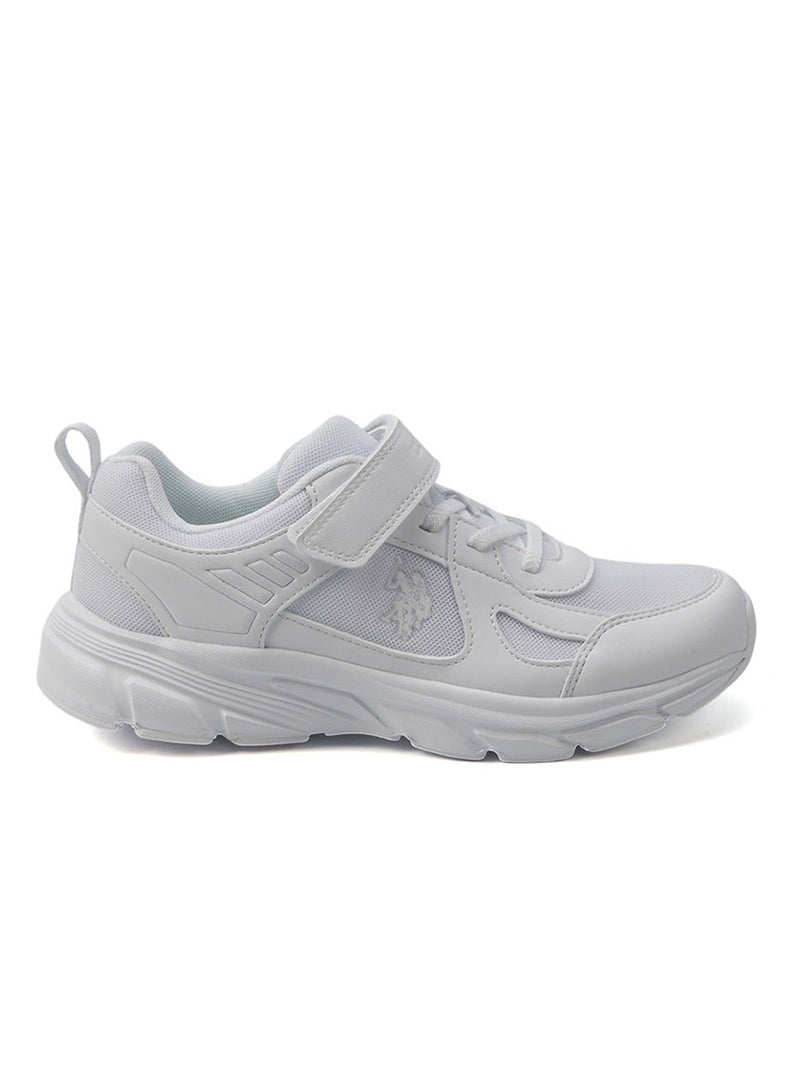 U.S. Polo Assn. Kids White Velcro Strap Sneakers – Comfy, Cushioned Sole for All-Day Play!  - Image 1