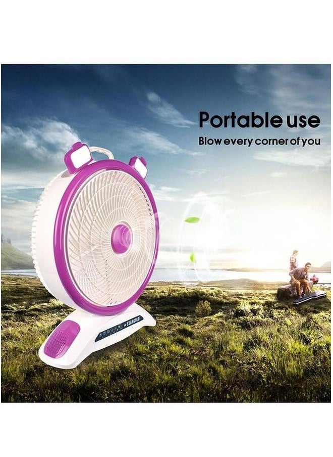 Stargold 14 inch remote control rechargeable table fan with led light  - Image 2